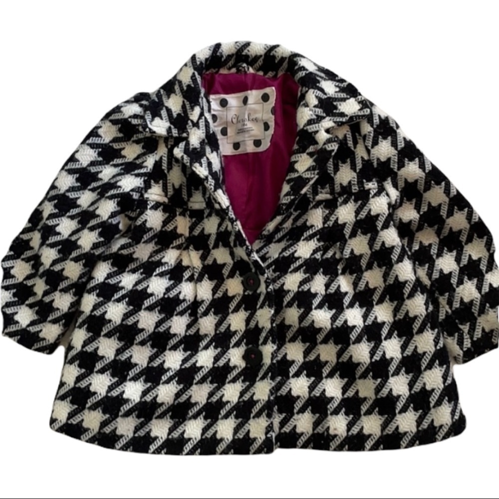 𝅺🎀CHEROKEE🎀 Hounds Tooth infant coat size (18m)